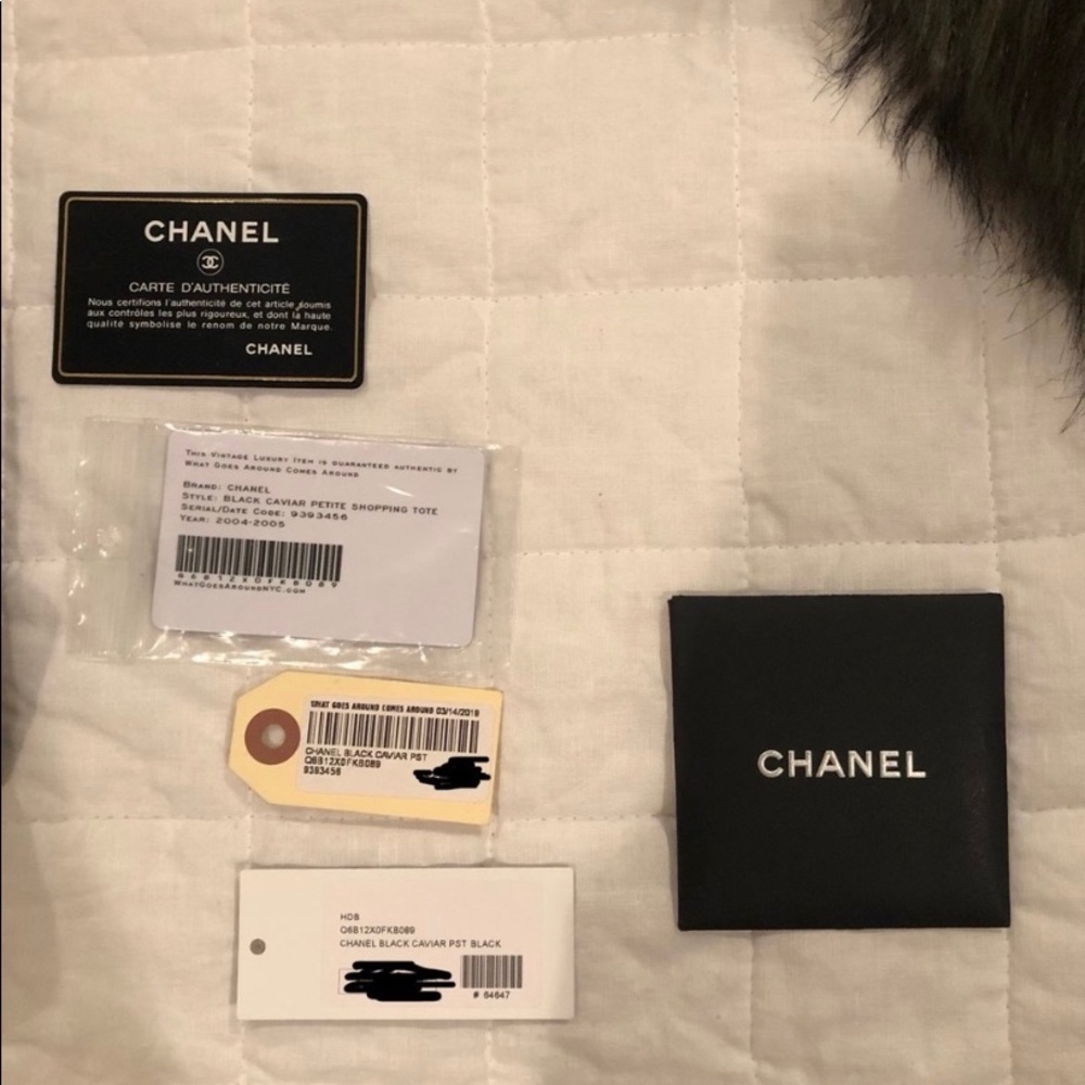 PST authentic CHANEL tote black handbag - Picture 3 of 9